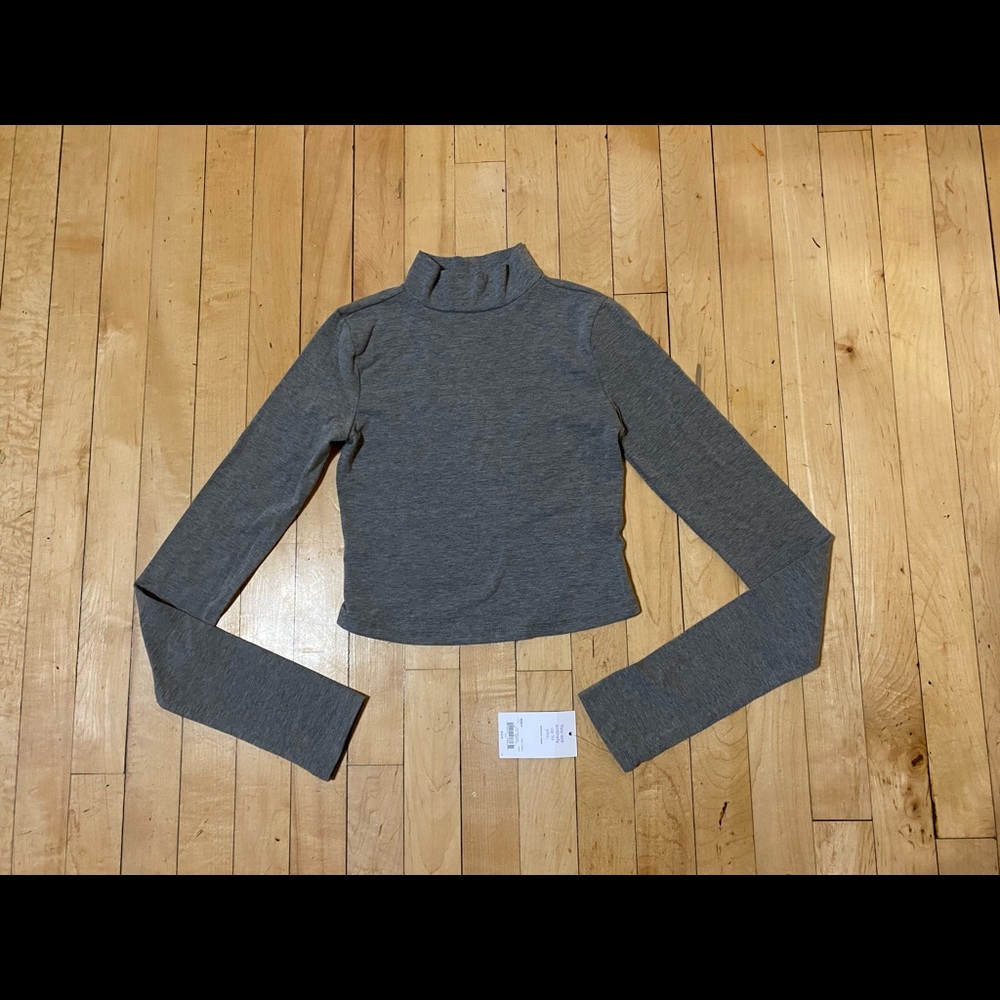 NWT Vylette Juniors crop long sleeve shirt top xs